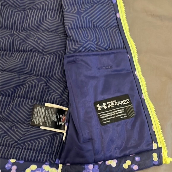 Under Armour Blue and Yellow Hoodie JM size - Picture 7 of 14